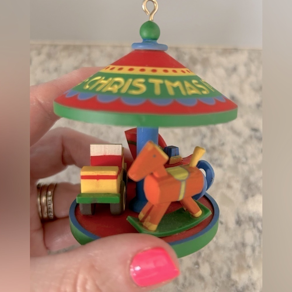 Vintage Hallmark Carousel Ornament 1978